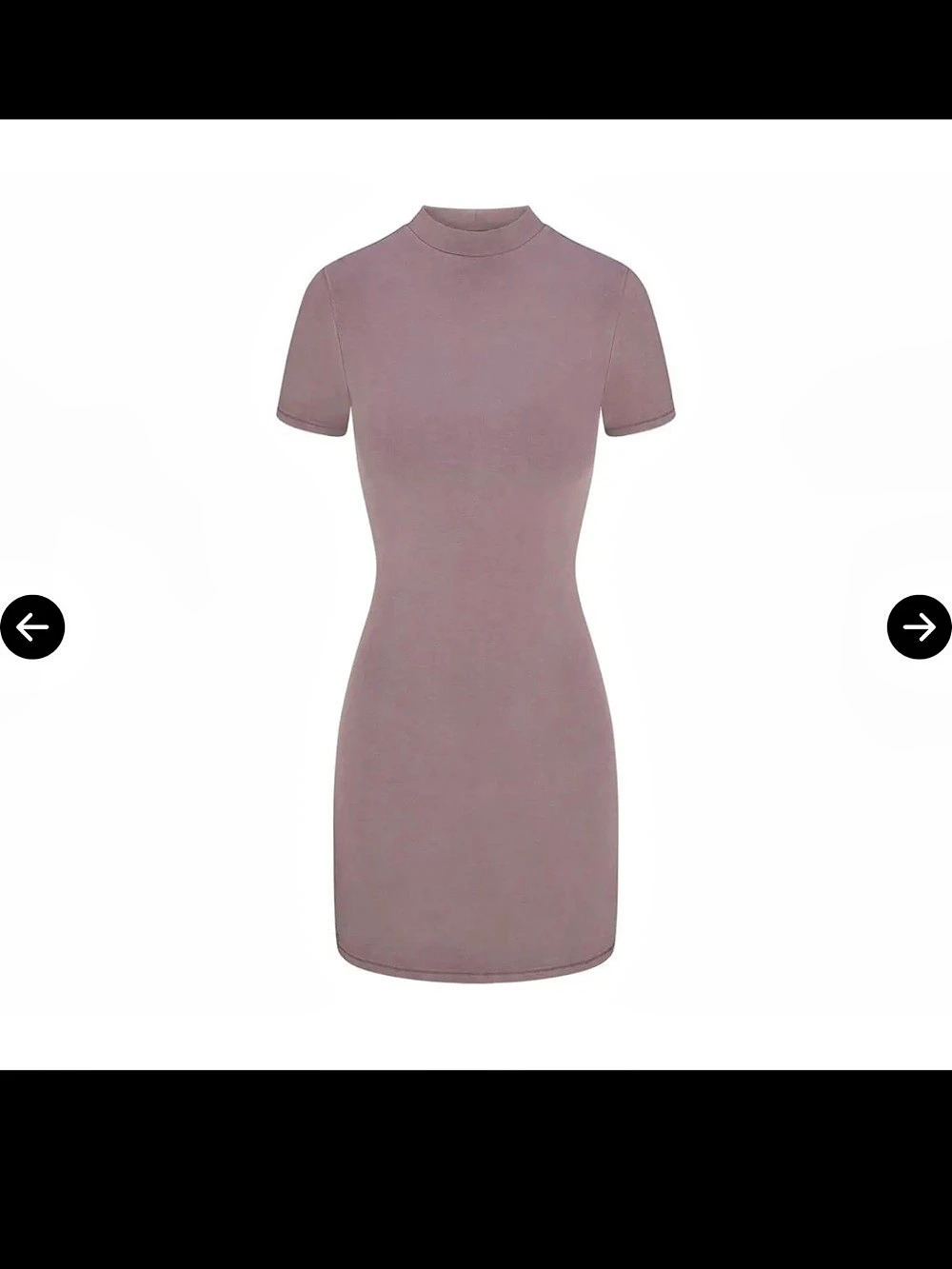SKIMS Outdoor Mock Neck Mini Dress in washed green